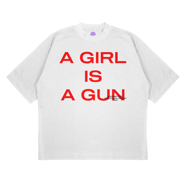 A GIRL IS A GUN OVERSIZE T-SHIRT