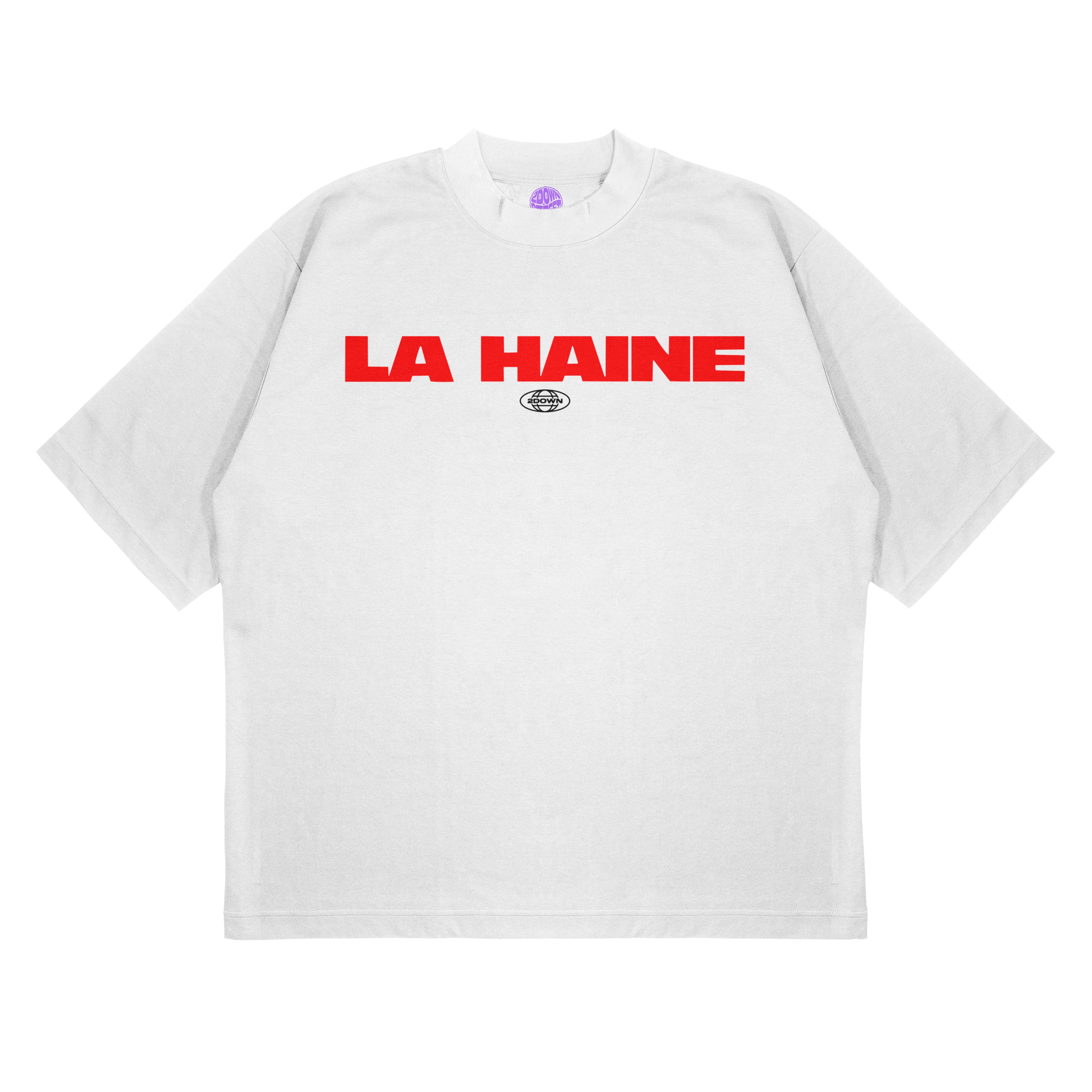 LA HAINE LOGO OVERSIZE T SHIRT 2DOWNSTREET