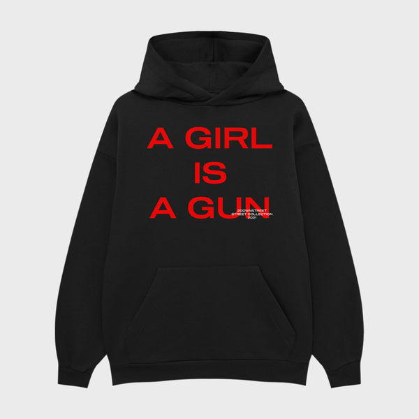A GIRL IS A GUN OVERSIZE HOODIE