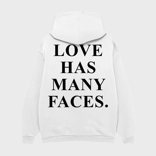 LOVE HAS MANY FACES OVERSIZE HOODIE