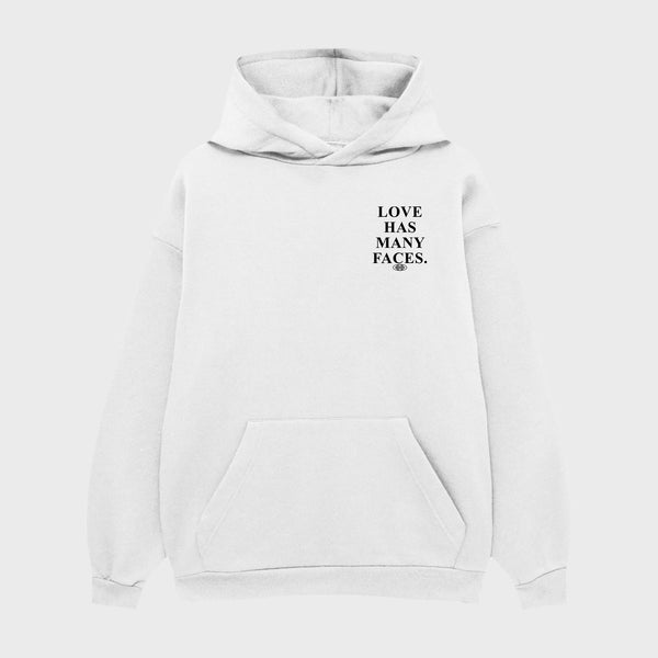 LOVE HAS MANY FACES OVERSIZE HOODIE